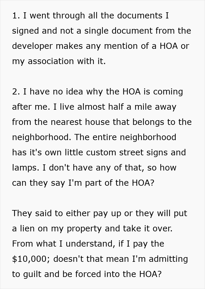A resident discovers a secret scheme when an HOA won't leave them alone, threatening property.