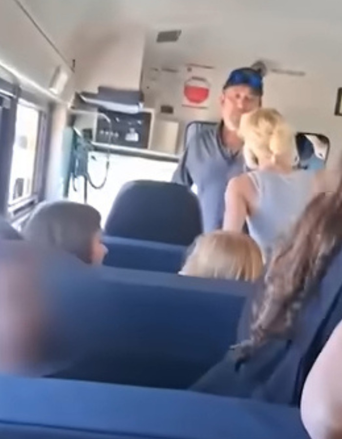 Parents smashing their way into school bus to release kids after driver refuses to release them. Parents smashing their way into school bus to release kids after driver refuses to release them.