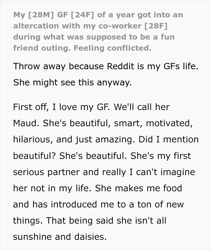 Guy Shows Just How Oblivious He Is After He Shares His Girlfriend's "Ridiculous" Behavior Guy Shows Just How Oblivious He Is After He Shares His Girlfriend's "Ridiculous" Behavior