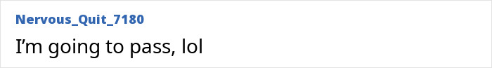 A concise comment from Nervous_Quit_7180 saying I'm going to pass, lol, regarding the new color Olo.