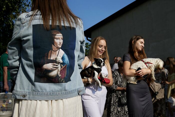 A Lady With A Dog By Janusz Jurek