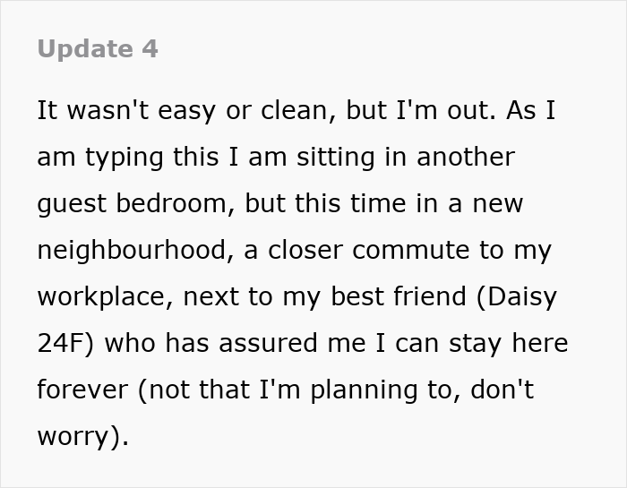 Man spends years playing his friends against each other. Text Update 4: living in a new neighborhood, next to best friend. Man spends years playing his friends against each other. Text Update 4: living in a new neighborhood, next to best friend.