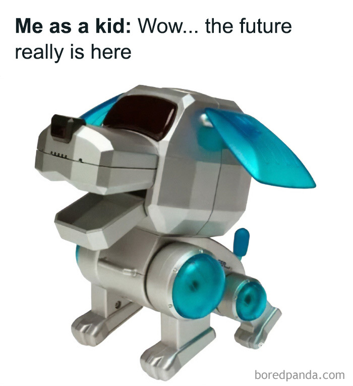 A-90s robotic dog toy that brings back nostalgia for people who experienced the magic of the 90s and 00s.