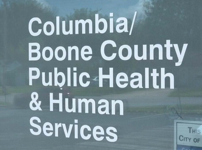 The Columbia/Boone County Public Health & Human Services sign, related to the Missouri grandma serving free breakfasts. The Columbia/Boone County Public Health & Human Services sign, related to the Missouri grandma serving free breakfasts.