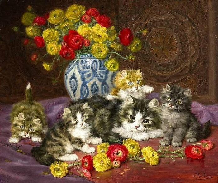 40 Heartwarming Pieces Of Art That Prove Cats Have Always Been Muses For Great Artists