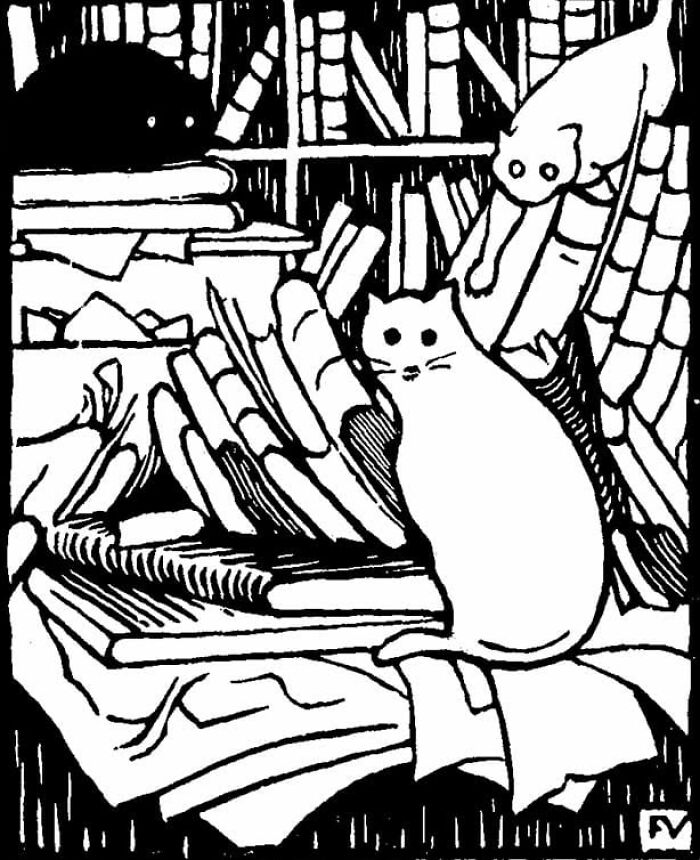 40 Heartwarming Pieces Of Art That Prove Cats Have Always Been Muses For Great Artists