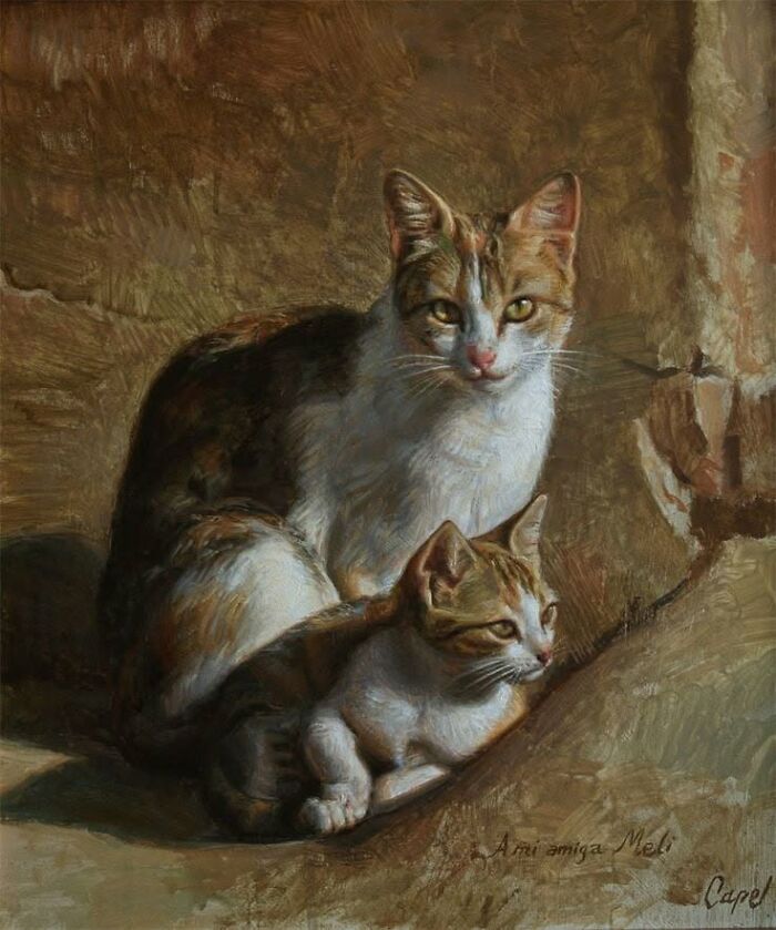 40 Heartwarming Pieces Of Art That Prove Cats Have Always Been Muses For Great Artists