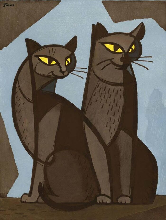 40 Heartwarming Pieces Of Art That Prove Cats Have Always Been Muses For Great Artists