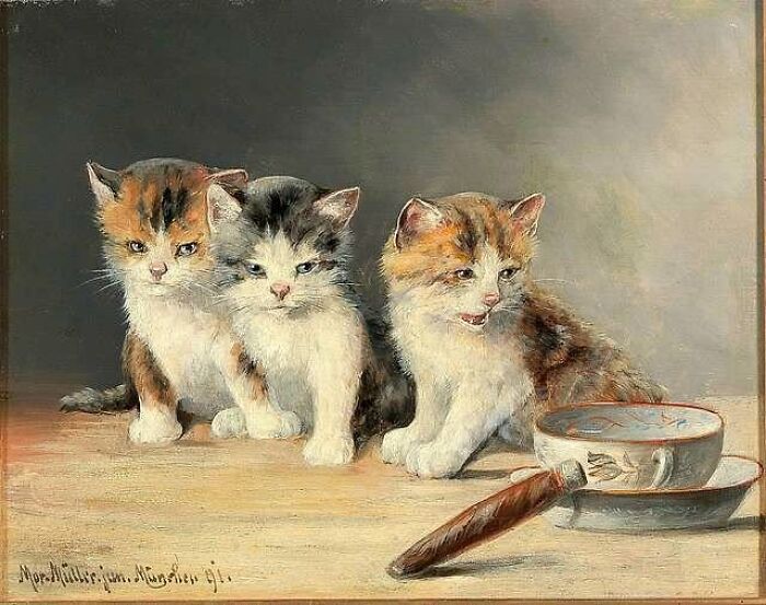 40 Heartwarming Pieces Of Art That Prove Cats Have Always Been Muses For Great Artists