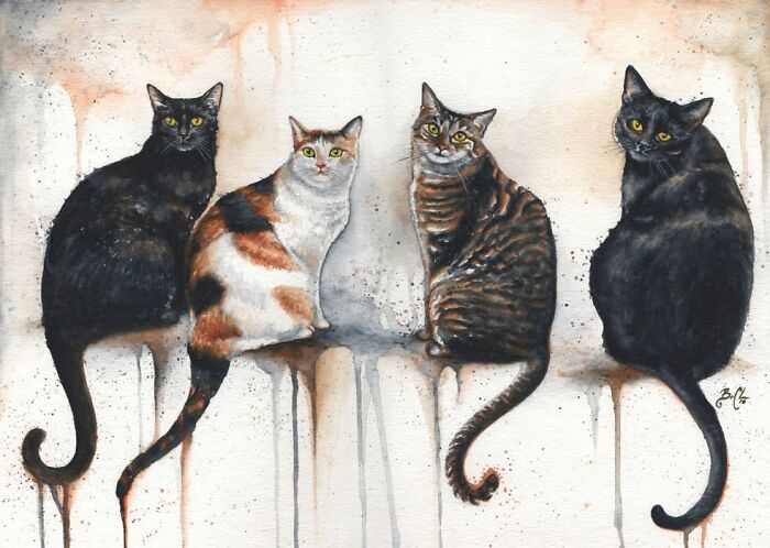 40 Heartwarming Pieces Of Art That Prove Cats Have Always Been Muses For Great Artists