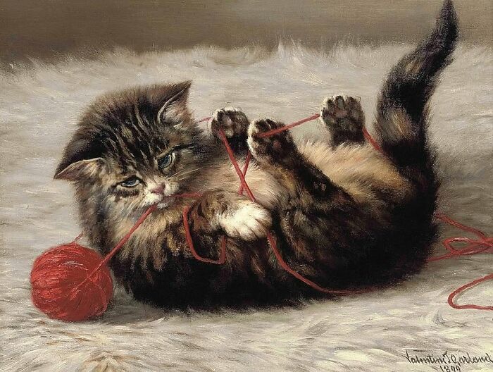 40 Heartwarming Pieces Of Art That Prove Cats Have Always Been Muses For Great Artists