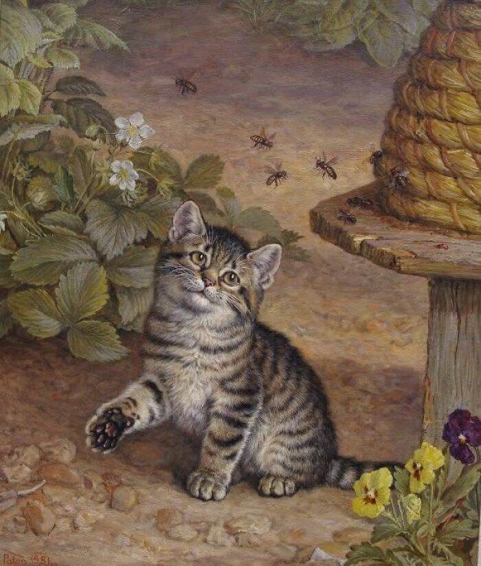 40 Heartwarming Pieces Of Art That Prove Cats Have Always Been Muses For Great Artists