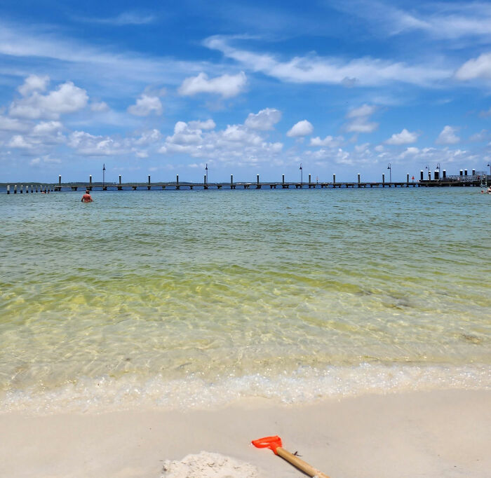 A swimmer in clear water warns women about flesh-eating bacteria from a common pre-swim habit. A swimmer in clear water warns women about flesh-eating bacteria from a common pre-swim habit.