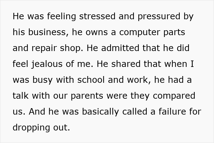 Woman Gives Brother A Harsh Reality Check After His Insane Take On Her Life