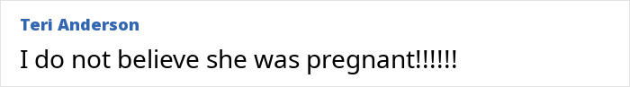 A comment expressing disbelief about Princess Diana's alleged secret pregnancy. A comment expressing disbelief about Princess Diana's alleged secret pregnancy.