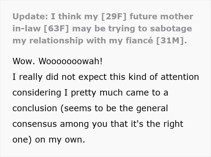 Future MIL Spends Years Sabotaging Son’s Relationship, Pushes His Fiancée Close To Calling It Quits Future MIL Spends Years Sabotaging Son’s Relationship, Pushes His Fiancée Close To Calling It Quits