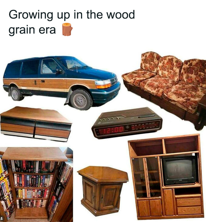 Anyone Else Grew Up With Wood Grain Panel, Tables And Etc?