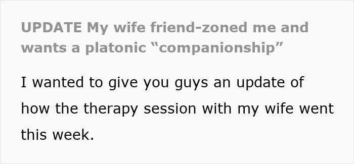 Wife Pushes Husband Into The Friend Zone, Then Panics When He Actually Becomes Just A Friend