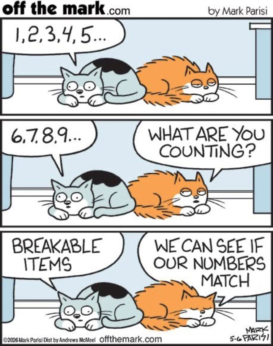 Cats Turn Everyday Chaos Into Comedy In These 36 New Cartoons By Mark Parisi