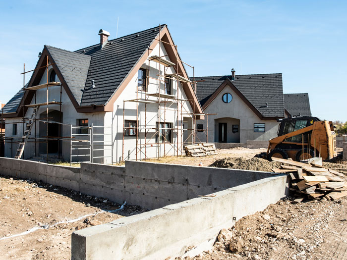 A house under construction, relevant to the story of an ex-DIL and a missing necklace. A house under construction, relevant to the story of an ex-DIL and a missing necklace.