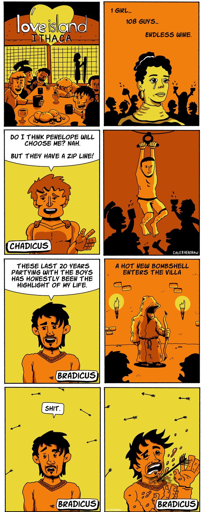 I Love Dark Humor, And These 24 Comics By Caleb Henshaw Caught Me Completely Off Guard