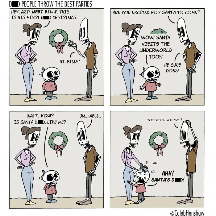 I Love Dark Humor, And These 24 Comics By Caleb Henshaw Caught Me Completely Off Guard