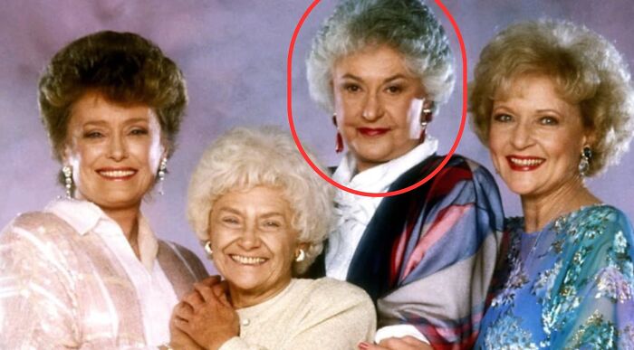 A group photo of The Golden Girls cast, highlighting Dorothy Zbornak to match The TV show character to their profession.