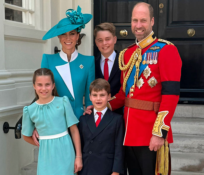 Prince William, Kate Middleton, and their children, highlighting the family aspect of the tension between King Charles and Prince William. Prince William, Kate Middleton, and their children, highlighting the family aspect of the tension between King Charles and Prince William.