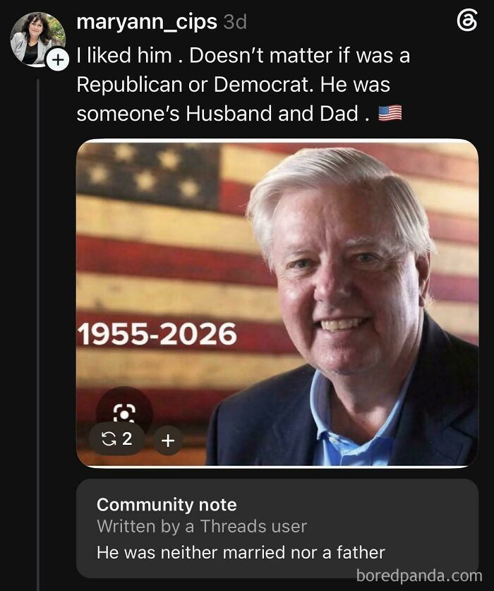 A social media post with a fact-check clarifying a person's marital and parental status, highlighting someone acting like a liar.