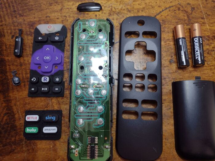 A dissembled remote control and batteries illustrate parents dealing with challenging child behaviors.