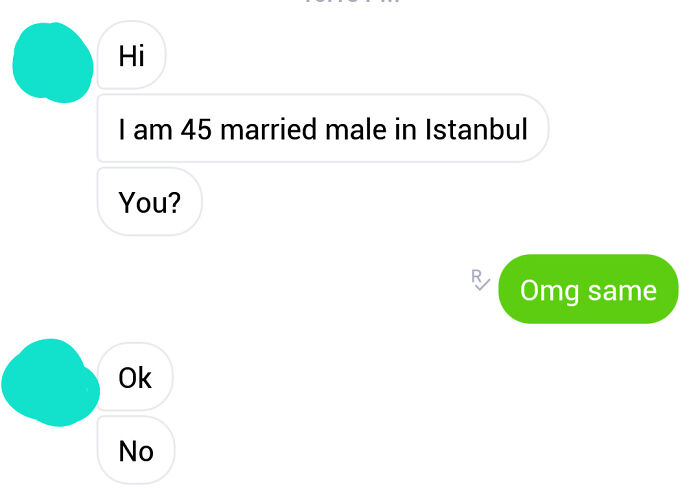 A woman silences a creepy man by jokingly agreeing to his married status, celebrating ruthless women.