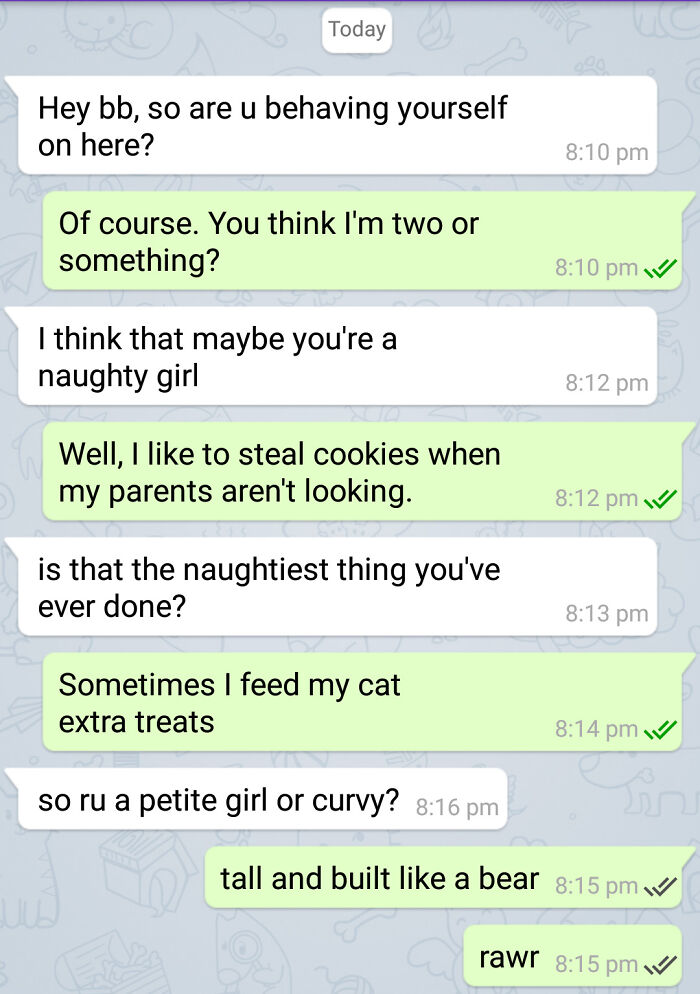 A screenshot shows dumb and creepy men being silenced by ruthless women in a text message conversation.