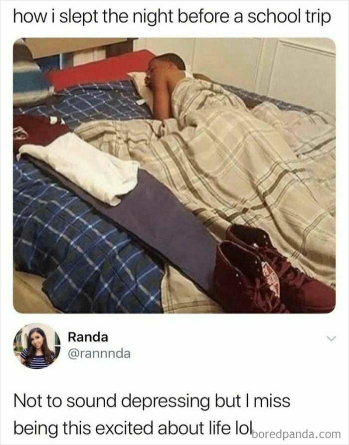 A meme shows a person sleeping face down in bed, surrounded by blankets, a hilarious meme.