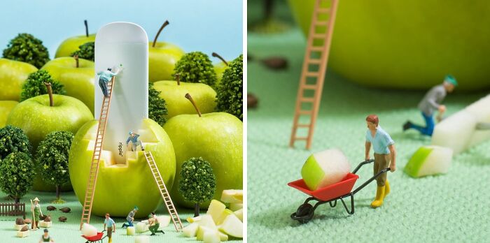 30 More Clever Miniature Worlds Where Everyday Food Becomes A Giant Adventure
