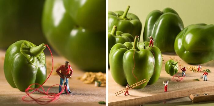 30 More Clever Miniature Worlds Where Everyday Food Becomes A Giant Adventure