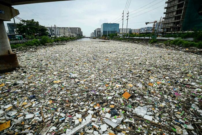 Trash Brought About By An Ongoing Monsoon Surge In The Philippines