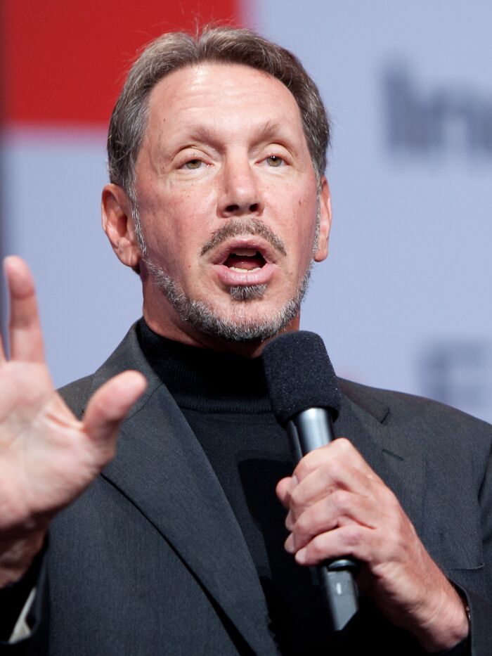 Businessman Larry Ellison, 82
