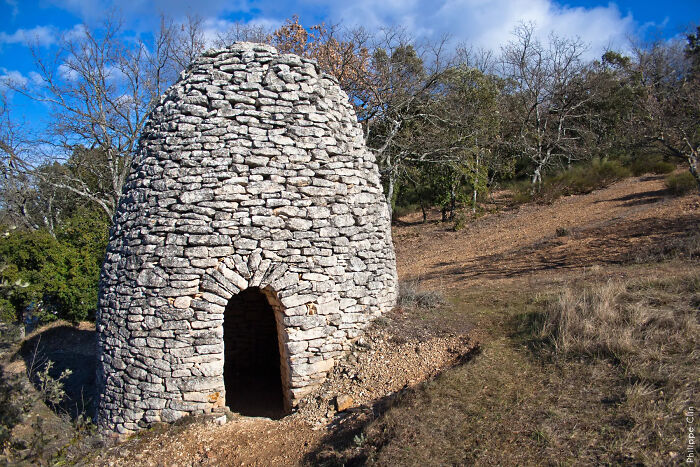 A stone shepherd's hut in Europe, illustrating the context of Europeans receiving questions from Americans.