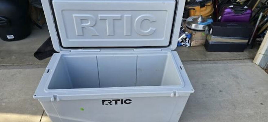 An empty RTIC cooler. Weird side hustles can help you make extra dough to fill it up.