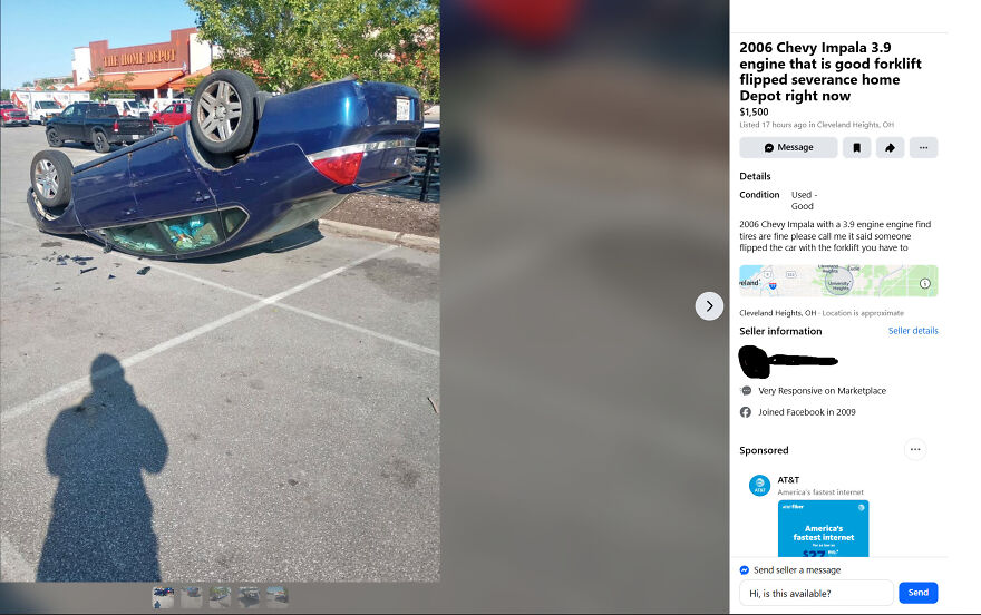 *only* 1500 For A Car You Have To Flip Back Over