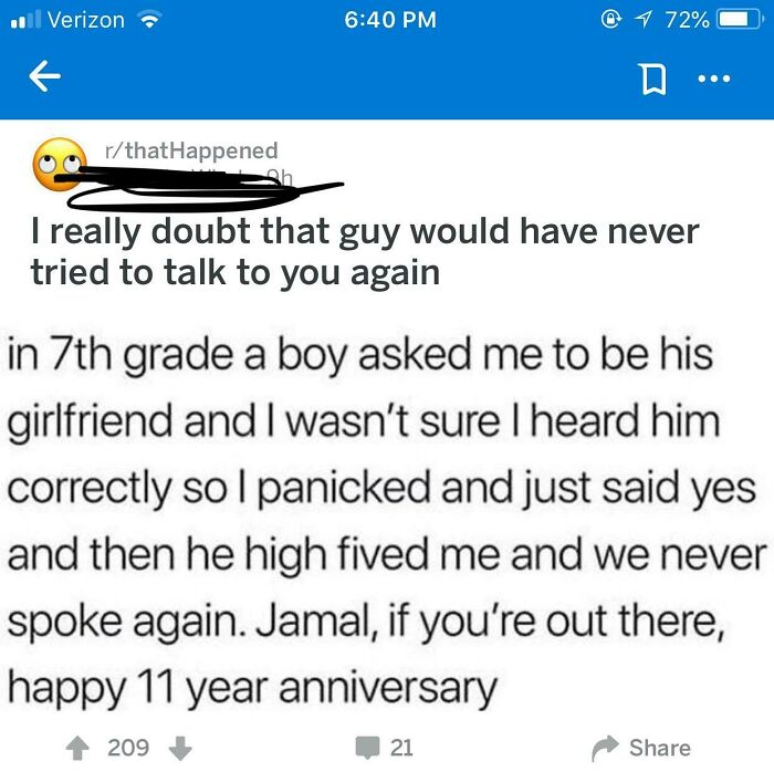 A Reddit post about people called out for lying. A story about a middle schooler getting a girlfriend.