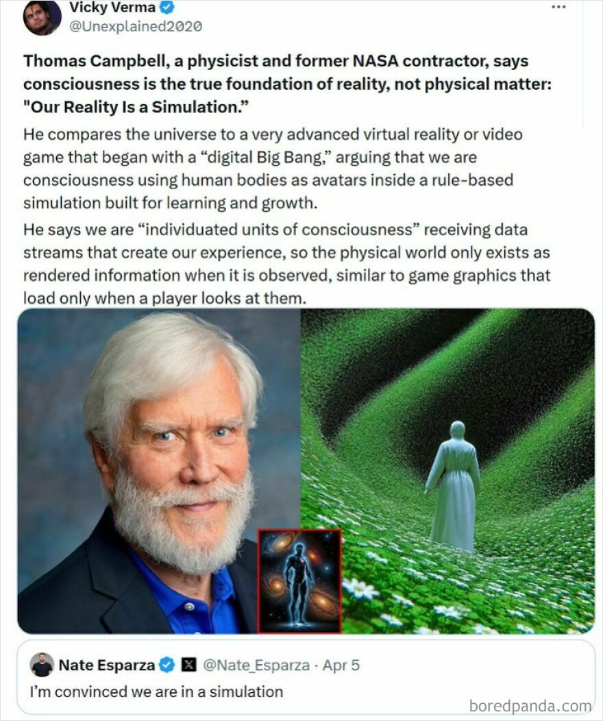 Strange things on Earth: Physicist Thomas Campbell on reality as a simulation.