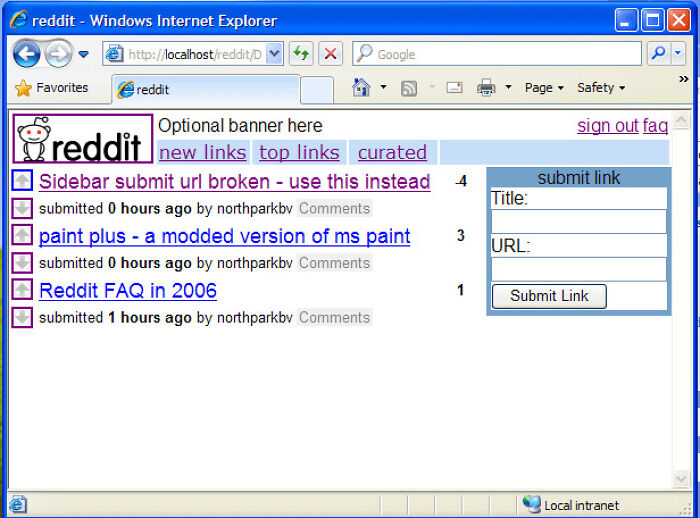 A screenshot of the old Internet showing the Reddit website in Windows Internet Explorer, evoking a sense of chaotic nostalgia.