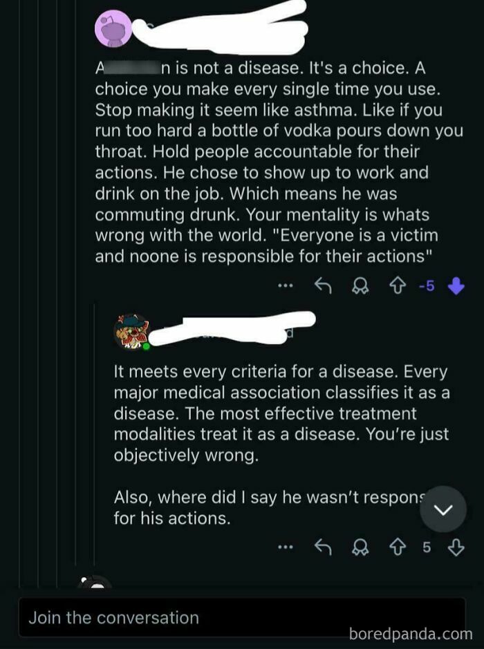 A hilarious moment of someone being confidently wrong about disease criteria.