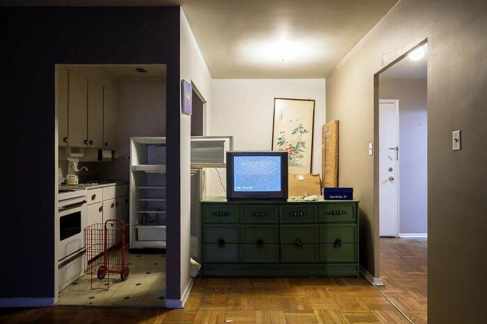 Exploring abandoned places uncovers an old apartment with a static TV, something very unexpected.