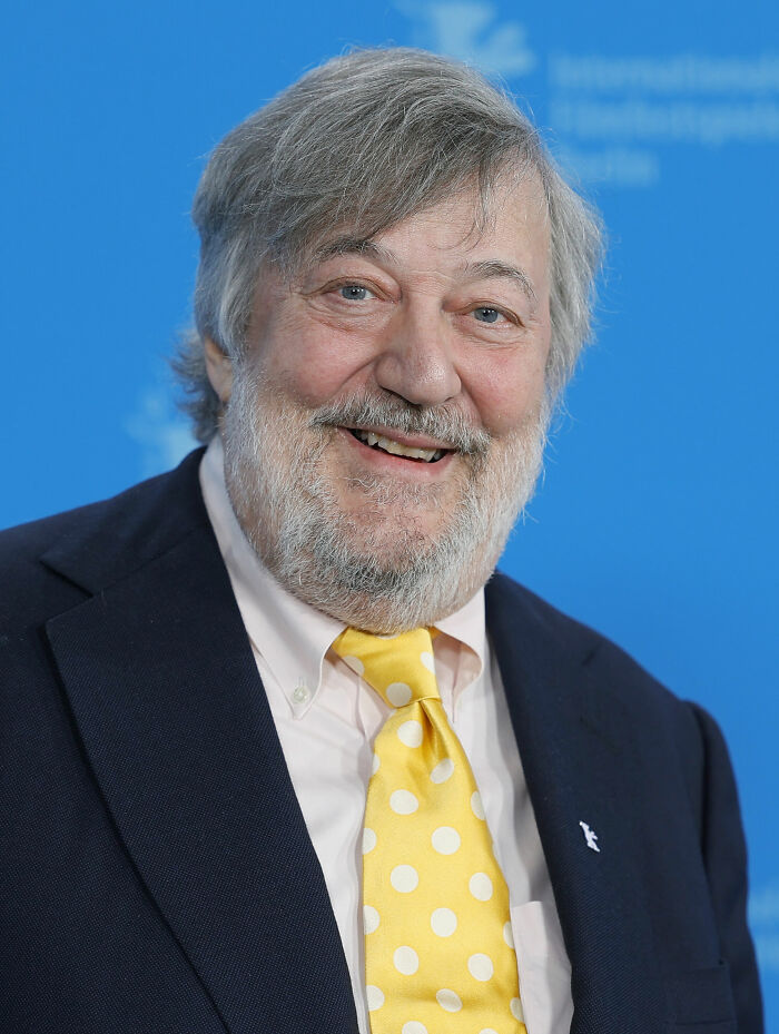 English Actor Stephen Fry, 69