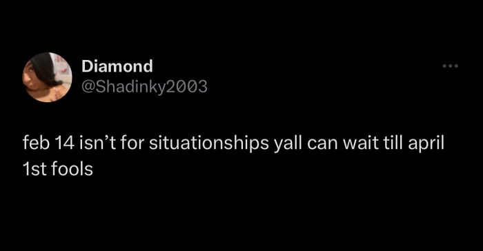 A screenshot of a tweet by Diamond @Shadinky2003, featuring text about hilarious memes and relationship advice.