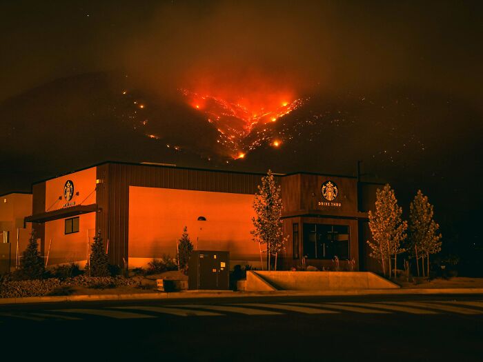 Convenience Stores, Coffee Shops, And A Mountain On Fire