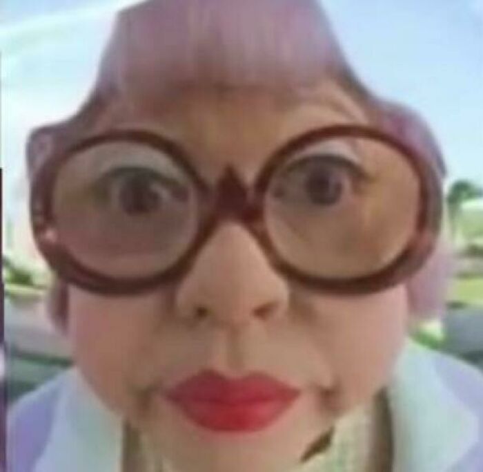 A close-up of a person wearing large glasses, an image that people lost hope to find.