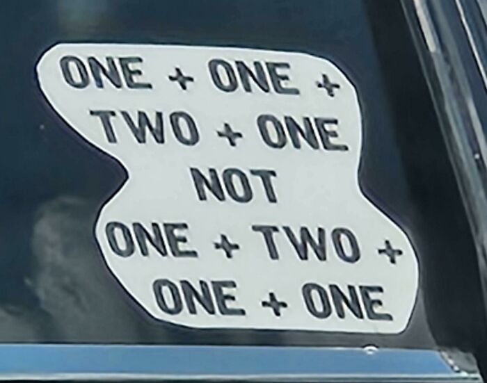 A sticker with a mathematical equation, an item found after people lost hope to find.